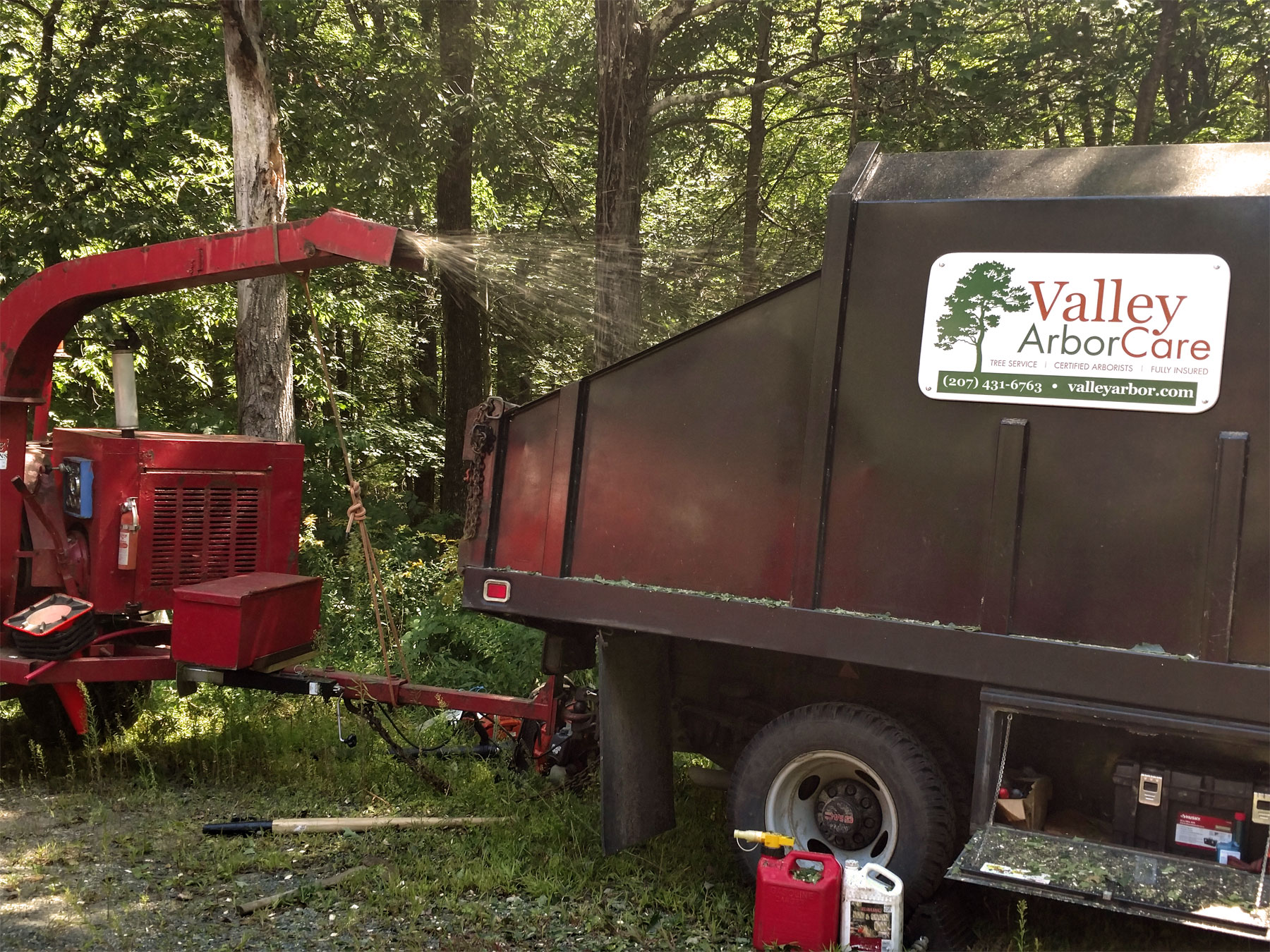 Valley ArborCare chipper
